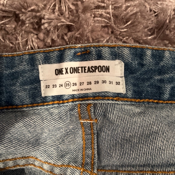 One By One Teaspoon X Lonely Boys Baggy Skater Jeans Ripped Jeans 25 Distressed - Picture 2 of 3